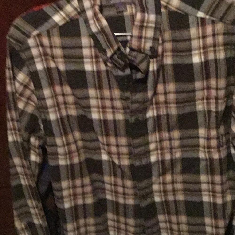 NEW Eddie Bauer Field Flannel Flex Shirt Brown Long Sleeve Mens small Shirt